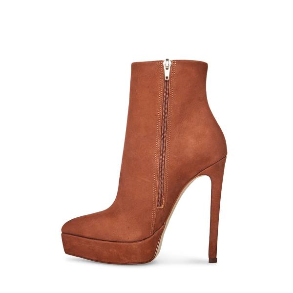 Steve Madden Velina Nubuck Bot Kadın Kahverengi | SM-358QW