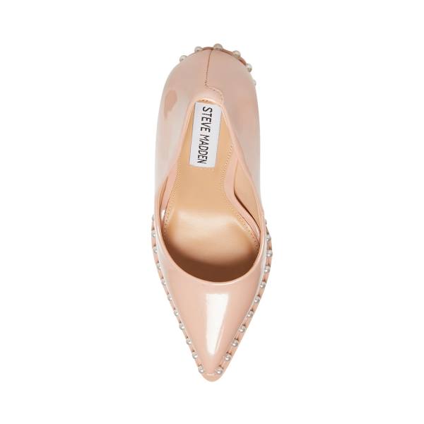 Steve Madden Vyper-p Blush Rugan Heel Topuklu Ayakkabı Kadın Pembe | SM-458CU