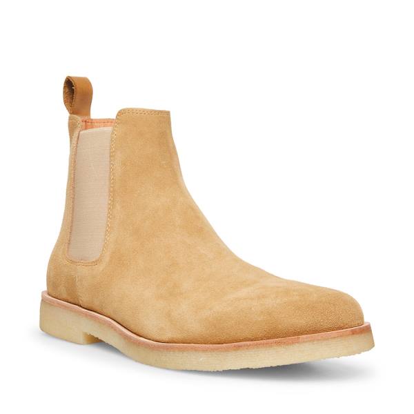 Steve Madden Wilshire Tan Süet Çizme Erkek Kahverengi | SM-459ZP