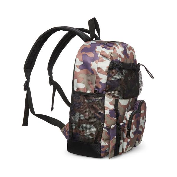 Steve Madden With Clipp-off Pouch Camo Sırt Çantaları Erkek Siyah | SM-156JD