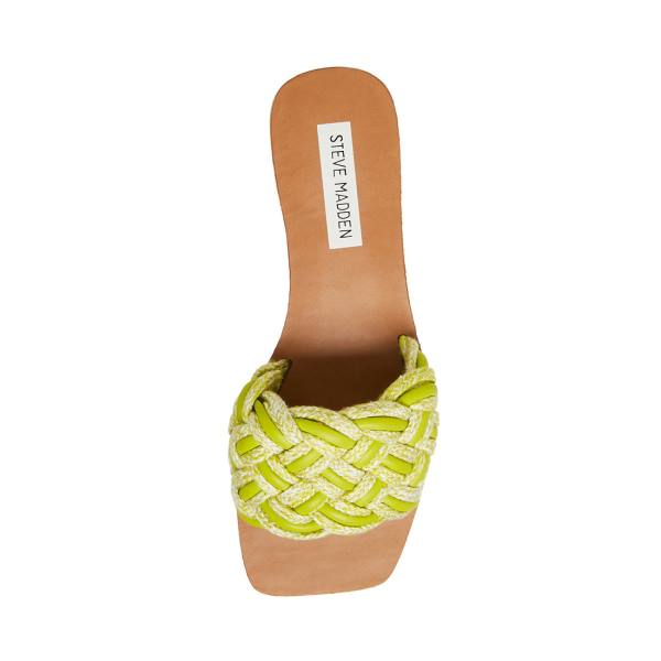 Steve Madden Zorya Lime Sandalet Kadın Açık Yeşil | SM-935YZ