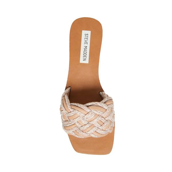 Steve Madden Zorya Natural Sandalet Kadın Bej Rengi | SM-159UH