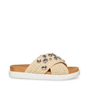 Steve Madden Amandy Natural Sandalet Kadın Bej Rengi Renkli | SM-318WN