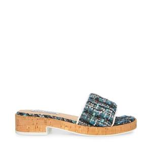 Steve Madden Aria Teal Sandalet Kadın Turkuaz Renkli | SM-631ZU