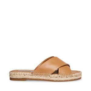 Steve Madden Brienna Tan Deri Sandalet Kadın Kahverengi | SM-319RI