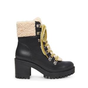 Steve Madden Bundleup Deri Bot Kadın Siyah | SM-583YE