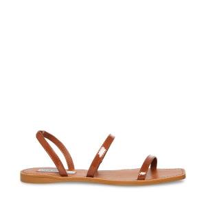 Steve Madden Direct Cognac Rugan Sandalet Kadın Kahverengi | SM-651KN