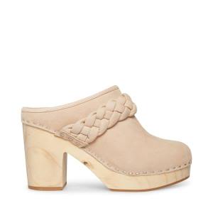 Steve Madden Highland Tan Nubuck Heel Topuklu Ayakkabı Kadın Kahverengi | SM-205DZ