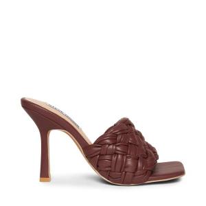 Steve Madden Jarina Burgundy Heel Topuklu Ayakkabı Kadın Bordo | SM-970ZC