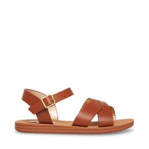 Steve Madden Jleague Cognac Sandalet Çocuk Kahverengi | SM-487YC