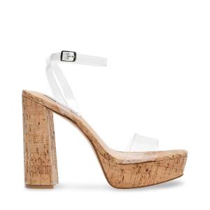 Steve Madden Lessa Heel Topuklu Ayakkabı Kadın Clear | SM-023XN