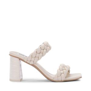 Steve Madden Paxton Ivory Heel Topuklu Ayakkabı Kadın Beyaz | SM-265JX