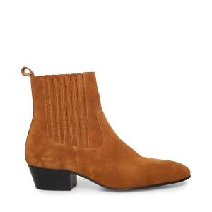 Steve Madden Pierre Tan Süet Çizme Erkek Kahverengi | SM-203NA