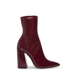 Steve Madden Slade Burgundy Rugan Bot Kadın Bordo | SM-619SG