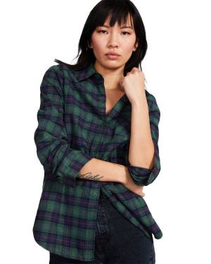 Steve Madden Teddy Astar Flannel Ceket Kadın Yeşil | SM-368WE