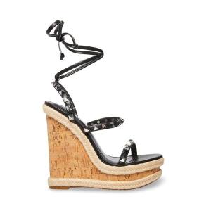 Steve Madden Tinsley Sandalet Kadın Siyah Renkli | SM-139MU