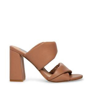 Steve Madden Trisha Mocha Heel Topuklu Ayakkabı Kadın Bej Rengi | SM-976IP