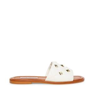 Steve Madden Trouble Deri Sandalet Kadın Beyaz | SM-841XE