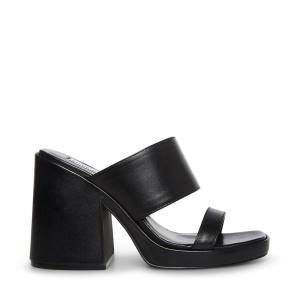 Steve Madden Vickey Deri Heel Topuklu Ayakkabı Kadın Siyah | SM-634ON